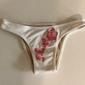 Recco Size Small brazilian angel white and pink bikini bottom . New With Tags